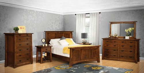 Amish bedroom set mission - 5-pc,